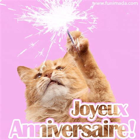 gif joyeux anniversaire chat|GIFs pour l’anniversaire d’un chat